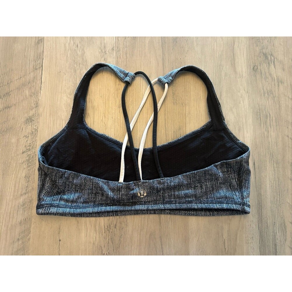Lululemon Sports Bra - Black/White - size 6 Women